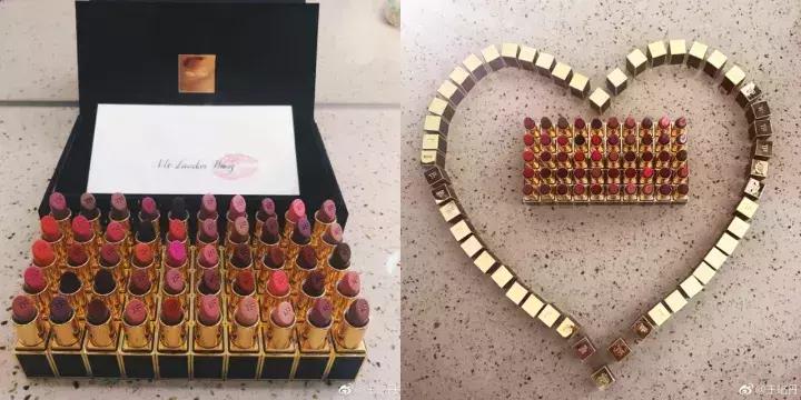 晒男友送的口红,晒男朋友的口红