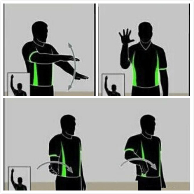 篮球裁判过半场8秒读秒手势,篮球裁判11-15号手势