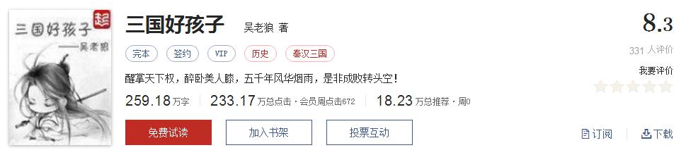 全精品系列网络小说推荐，起点8.3分高评价口碑神作，大神经典
