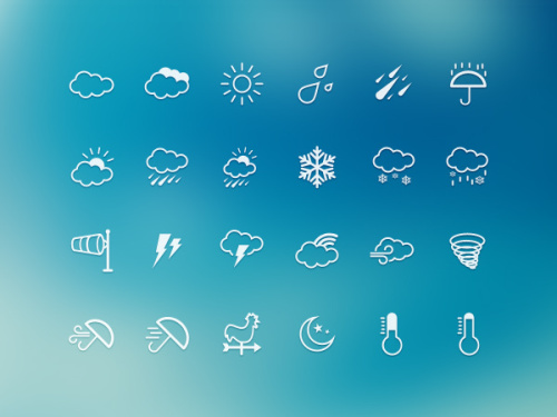 一波漂亮的logo设计欣赏,天气软件图标设计素材网站