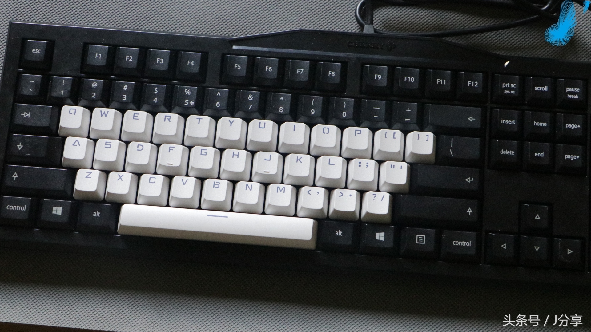 abs材质双色注塑字母透光键帽,黑色abs透光键帽