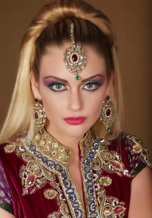 印度新娘妆摄影,印度的新娘妆异域风情简直美爆了