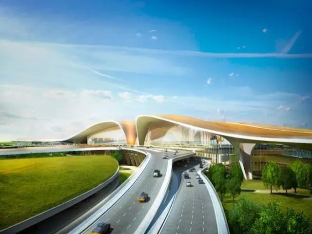 北京新机场效果图,北京新机场设计施工
