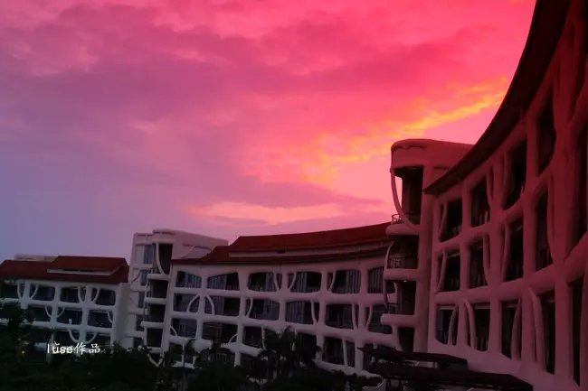 三亚最美的夕阳日落,夕阳的落下