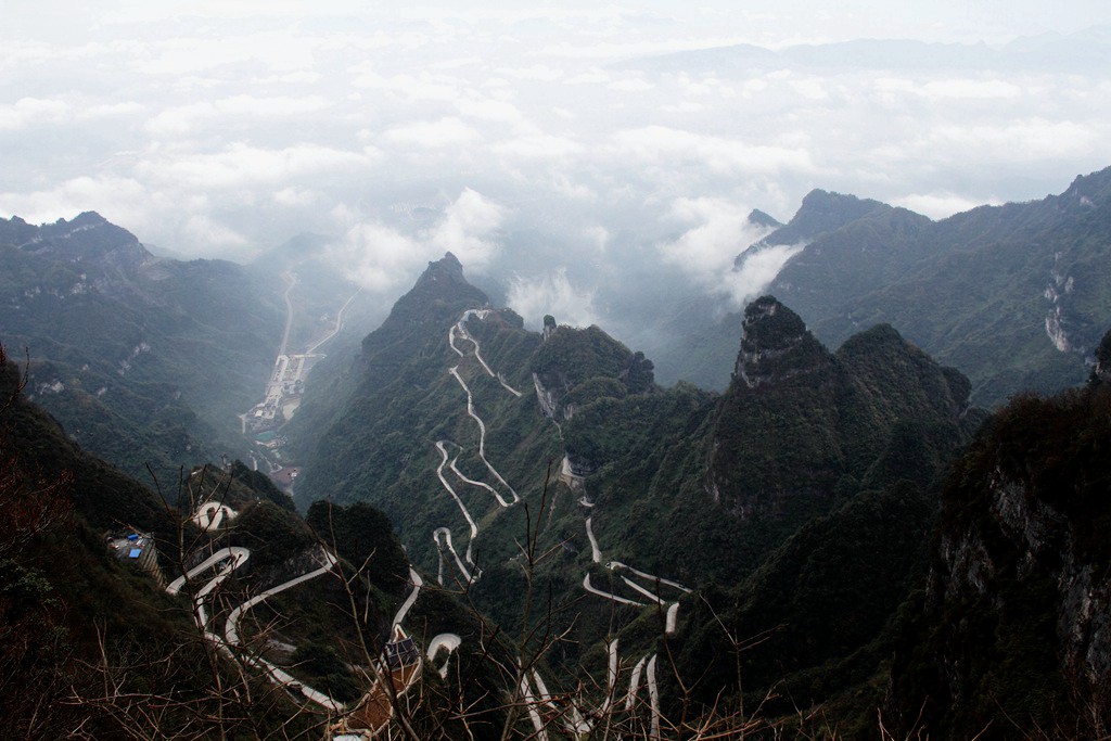 天门山景区观景,天门山生态景区