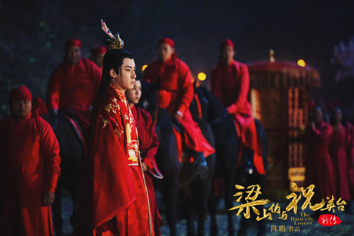 董洁祝英台哭坟化蝶是怎么拍的,董洁祝英台穿女装惊呆梁山伯