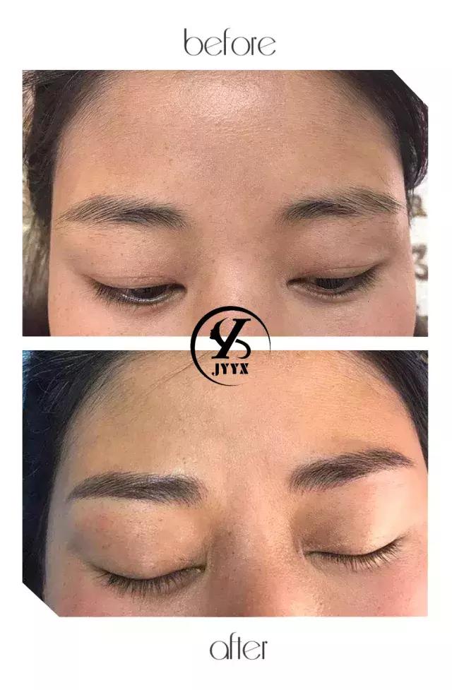 线条眉眉头画法,半永久线条眉眉头