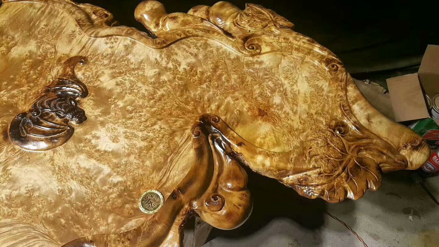 黄金樟根雕茶桌值得收藏吗,黄金樟根雕茶盘图片大全