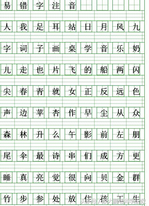 一年级汉字注音练习,部编版一年级语文上册多音字归纳