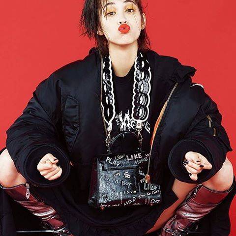 2018热巴刘雯,刘雯同款帆布双肩包