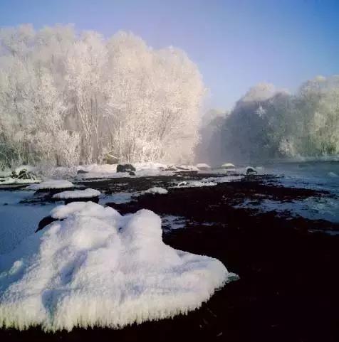 逊克雾凇美景,黑河市大平台雾凇旅游攻略