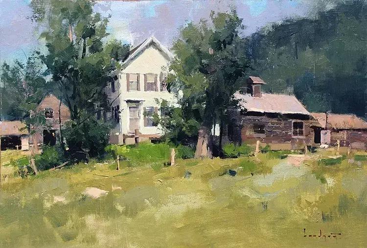 美国油画100幅欣赏,美国西部风景油画大全