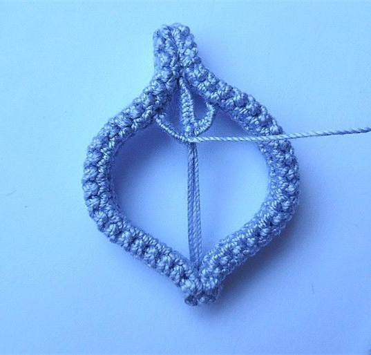 爱尔兰蕾丝钩编项链系列教程之大叶