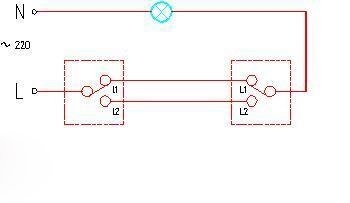 三联双控开关接线图楼梯,五层楼梯双联双控接线