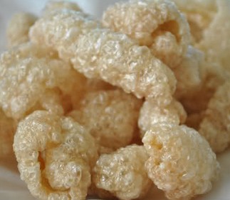 猪肉皮像鳞片,油发鱼肚与干鱼肚