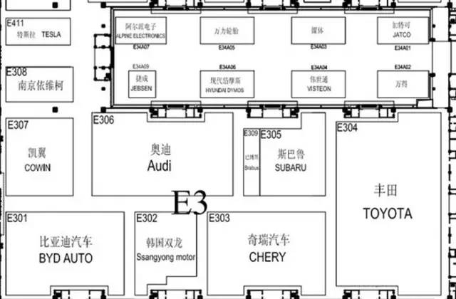 北京车展场馆攻略图,北京车展展厅介绍