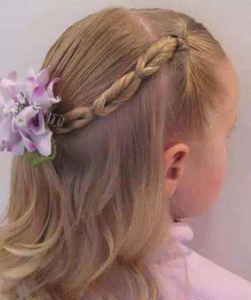 儿童短发花式橡皮筋怎么扎头发,短头发小女孩花式扎头发大全集