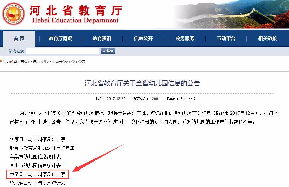 秦皇岛893家正规合法幼儿园名单公布!你家孩子选择的安全吗?