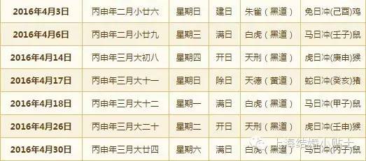 2016农历结婚黄道吉日,2016黄道吉日查询一览表