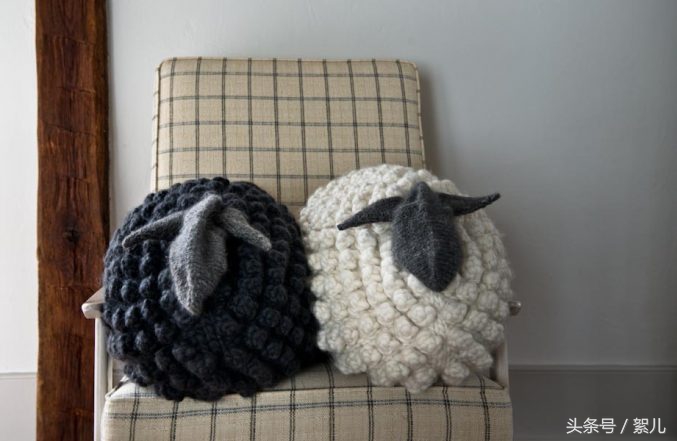 初学棒针织星星抱枕完整版,各种抱枕的棒针织法