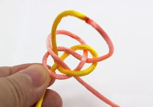 编绳双线纽扣结,编绳基础双线纽扣
