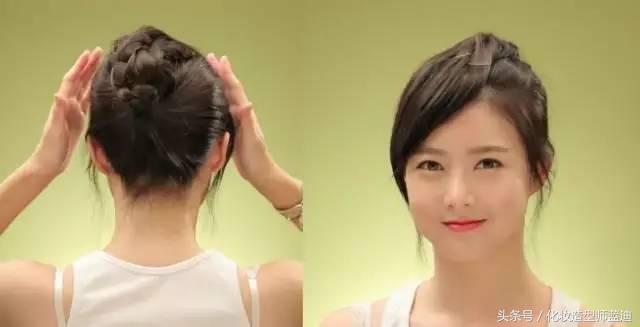 发尾丝巾编发,空气刘海丝巾编发教程披肩发