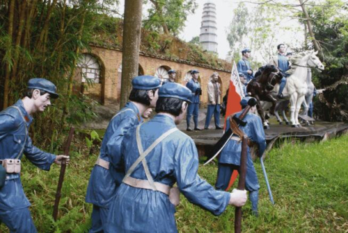 求水山公园体验长征怎么走,求水山景区攻略图