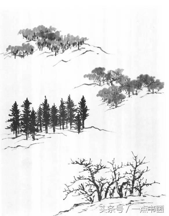 芥子园山水画技法10,芥子园国画山水画教学视频的画法