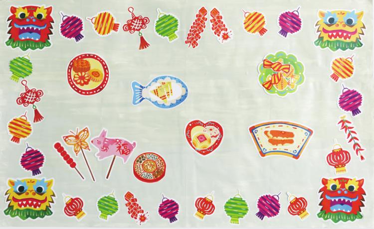 新年装饰手工幼儿园环创,幼儿园新年环创简单手工