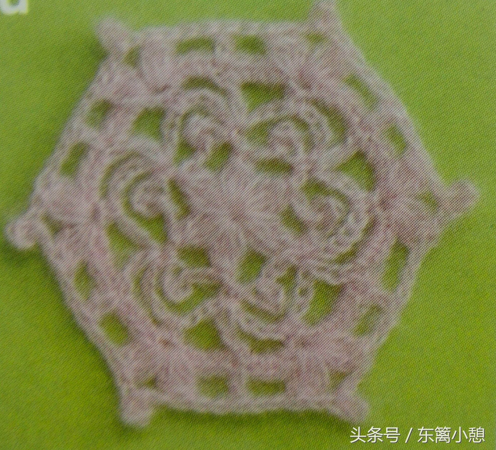 简单六针花样图解,六角花样钩编视频