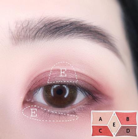 canmake眼影14号画法,100天眼影盘挑战