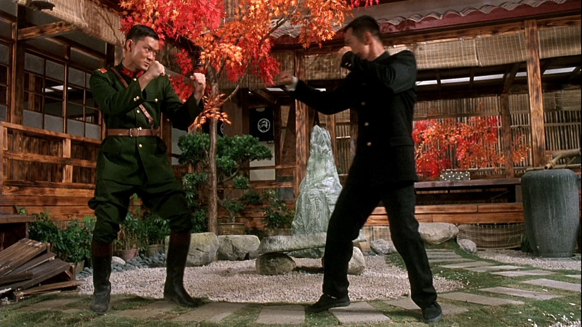 李连杰精武英雄最终对决,李连杰精武英雄中的功夫