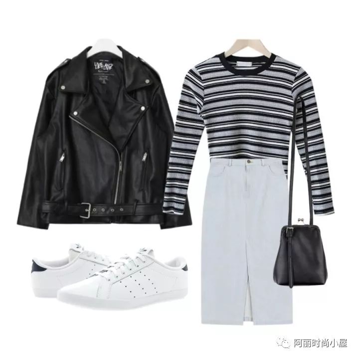 韩版宽松皮夹克搭配什么裤子,韩版帅气皮夹克怎么搭气质