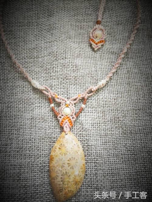 编绳项链背云的编法,宝宝平安扣编绳项链编法