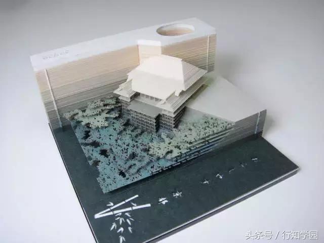 岛国新一创意文具!便条纸里藏着一个清水寺?