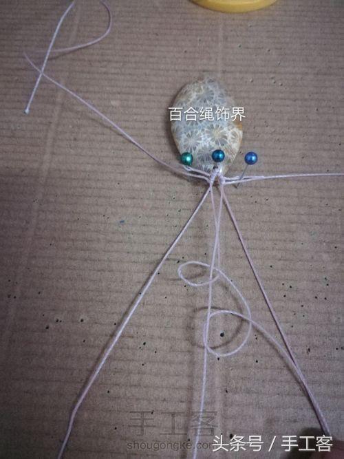 编绳项链背云的编法,宝宝平安扣编绳项链编法