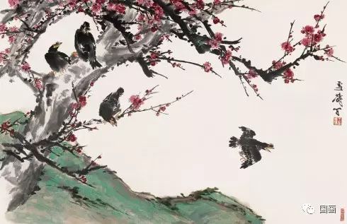 花鸟大师王雪涛画梅,王雪涛花鸟画图片梅花