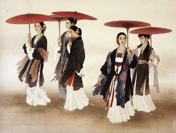 国画名家杨淑涛工笔仕女画欣赏,赵国经工笔仕女画作品欣赏