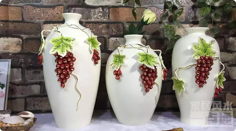 瓷器风水摆件客厅,适合放玄关的摆件轻奢高端瓷器