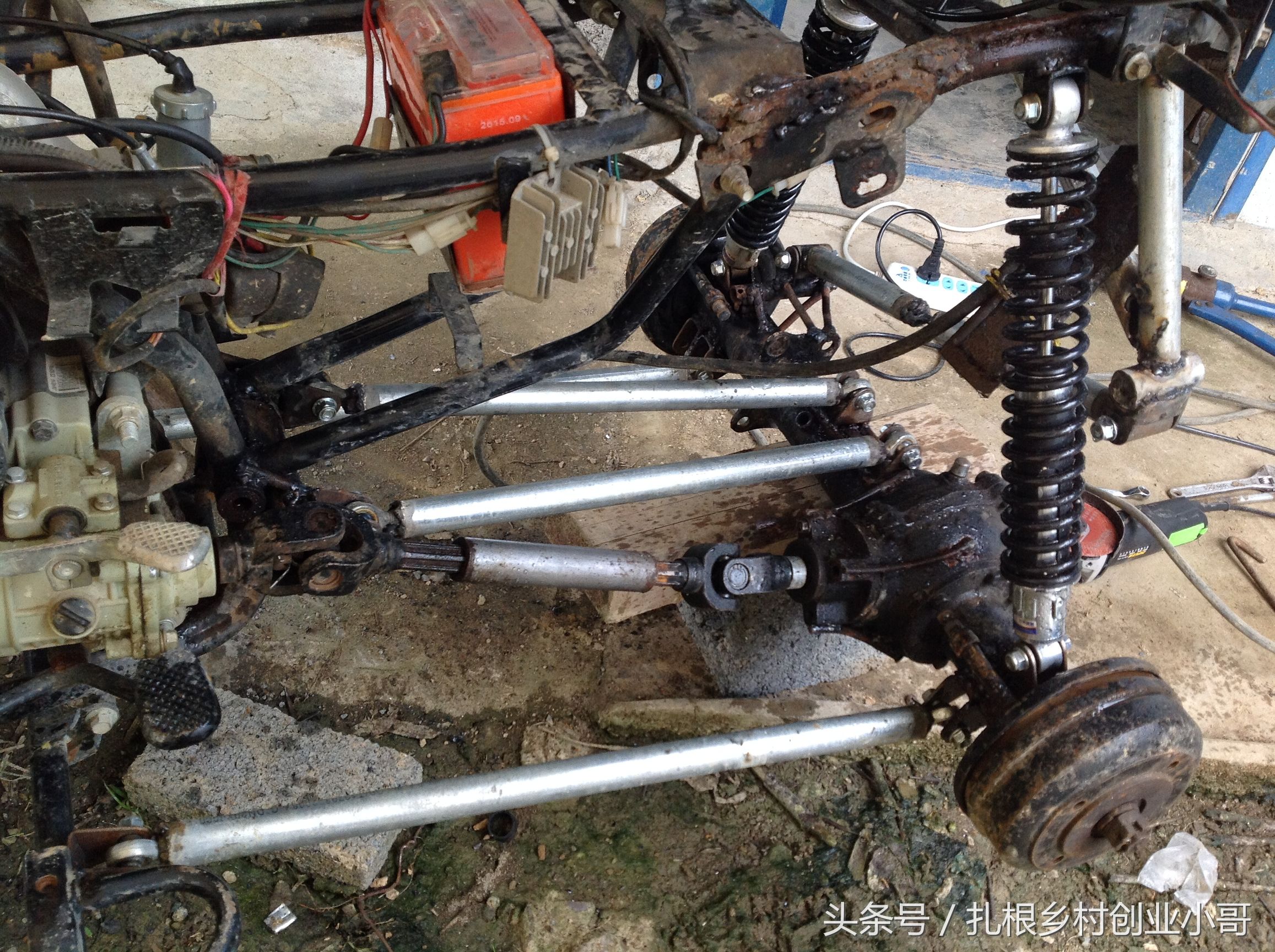 自改沙滩车教程,沙滩车改旋耕轮