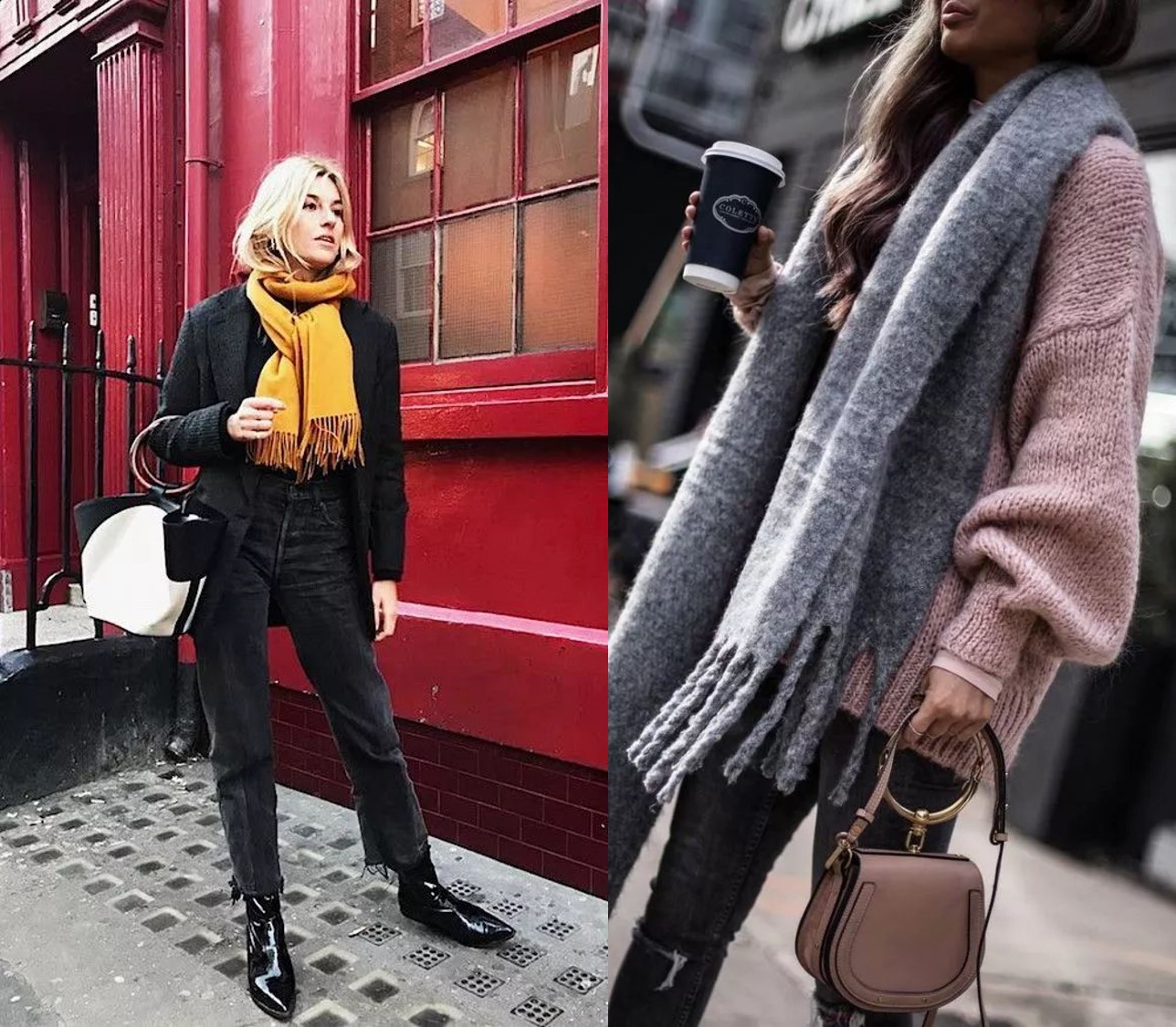 觉得高领毛衣勒脖子,高领毛衣围巾不舒服