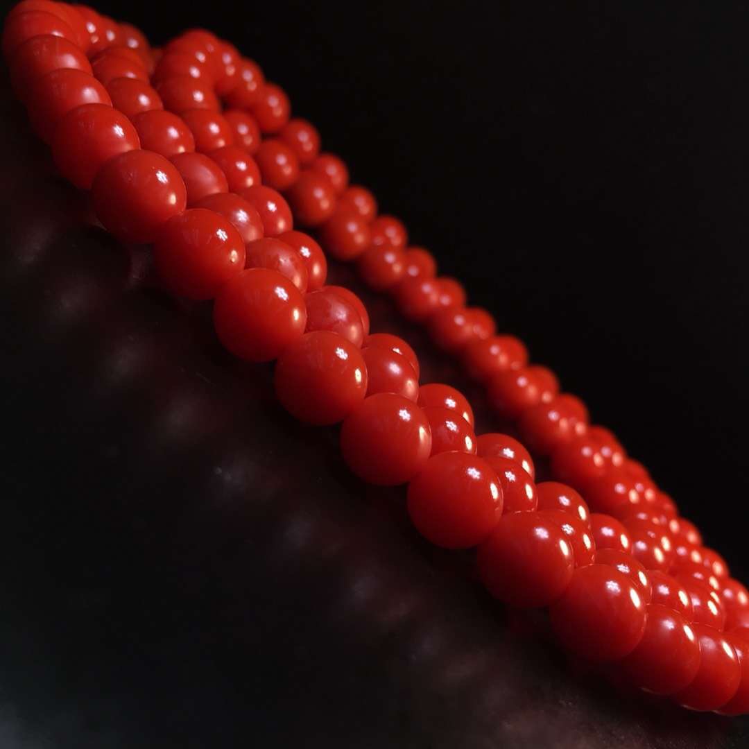 南红漂亮手串,南红珠子买回来怎么量尺寸