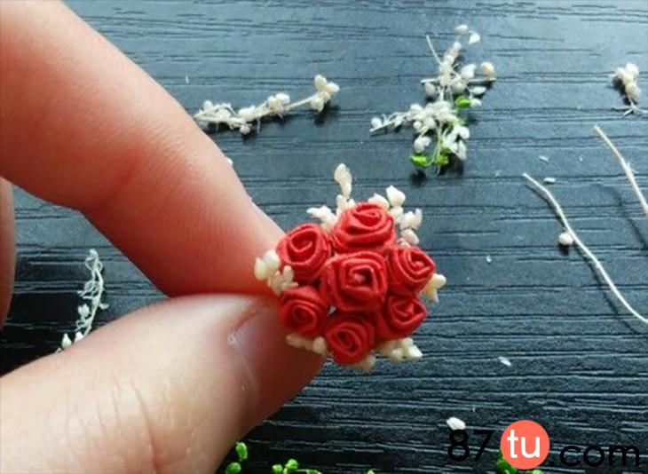 玫瑰花折纸手残党超简单好看迷你,折纸玫瑰花叶子图解