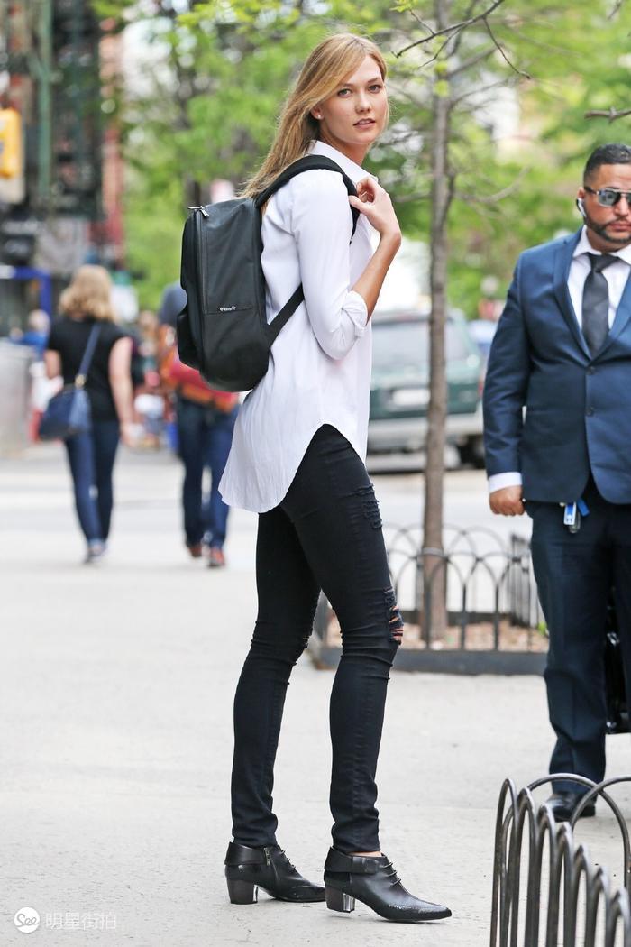 郑秀晶同款牛仔衬衫,郑秀晶蓝色衣服牛仔裤