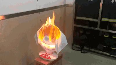 取暖器着火孩子冷静处理,婴儿被取暖器烤伤怎么办