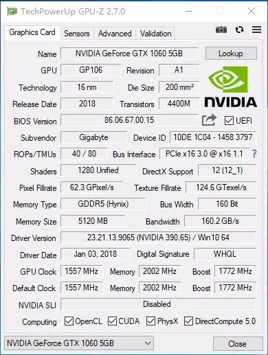 1065ti和gtx10605g,gtx1060跟1065