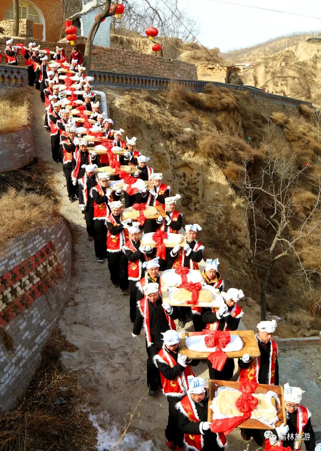 陕西榆林过大年活动,陕北榆林过大年老街秧歌安排