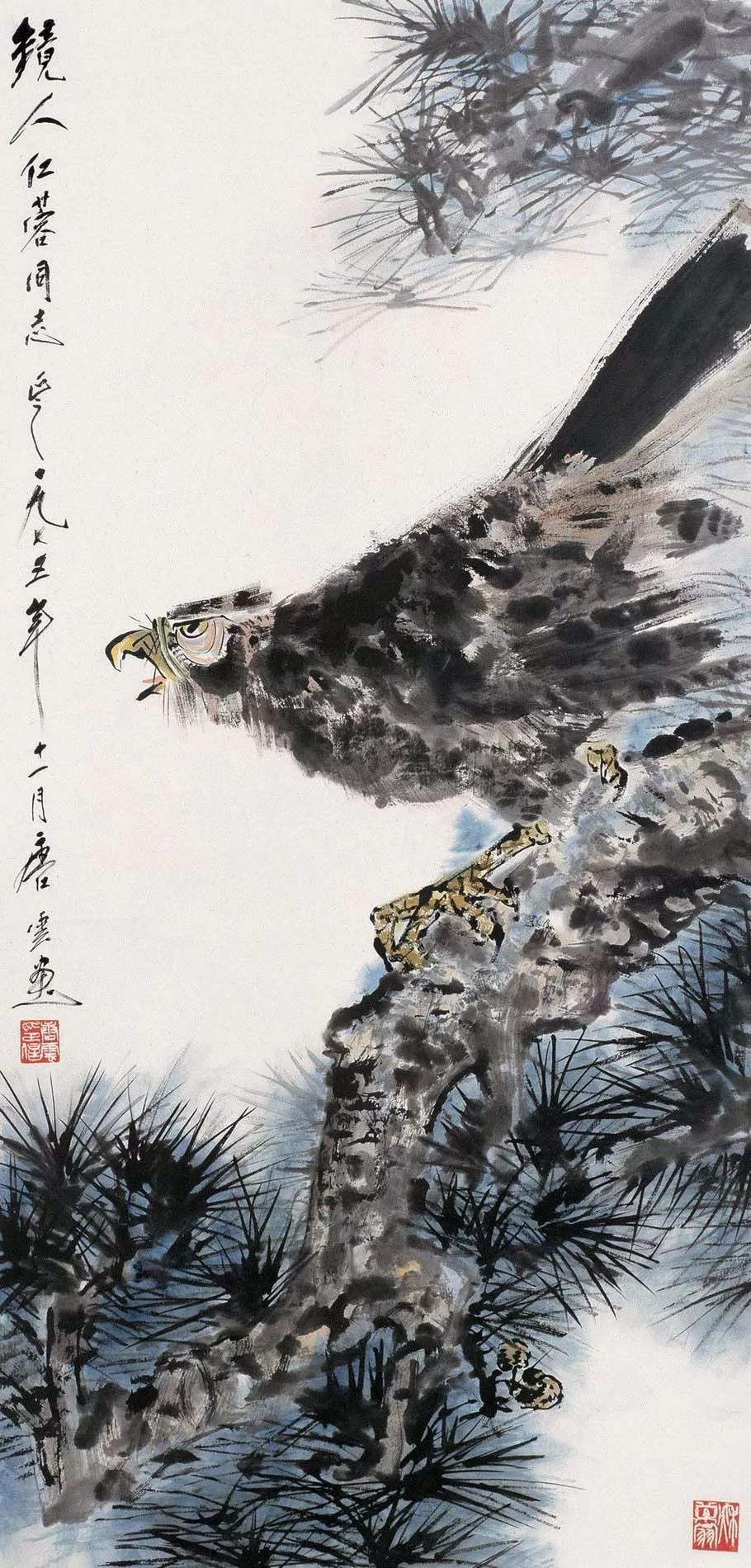 唐云早期花鸟作品欣赏,唐云先生花鸟条幅全集