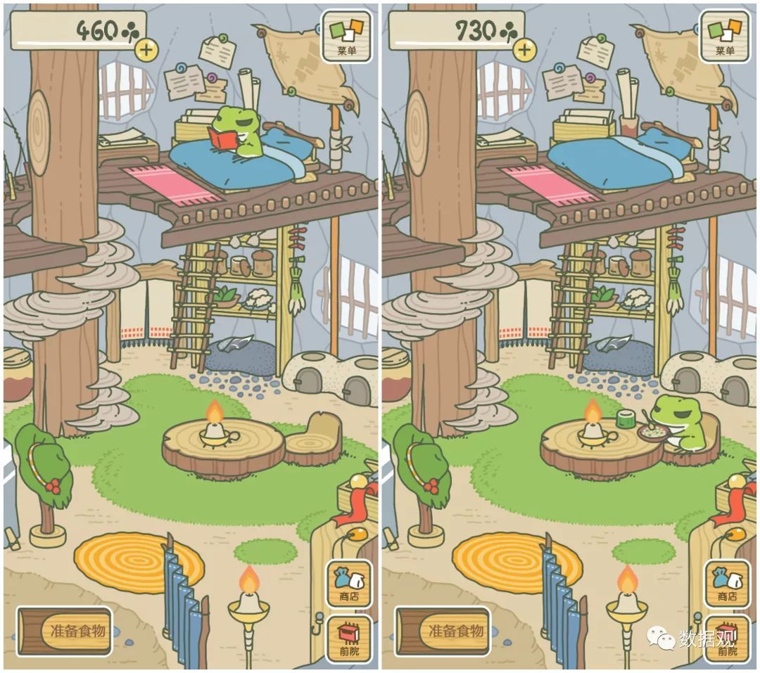 旅行青蛙中青蛙的各种形态,旅行青蛙笔记解读两个三角