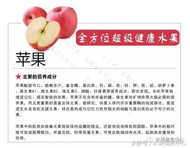 水果的营养知识大全,47种水果